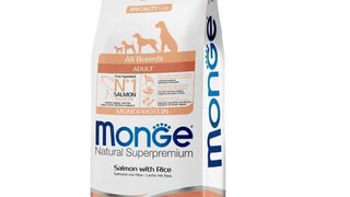 Monge 12კგ ძაღლი ზრდასრული, ყველა ჯიში, ორაგული და ბრინჯი, მონოპროტეინი