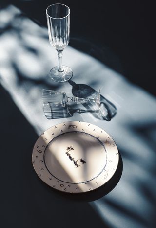 თეფში "დამწერლობა" პატარა