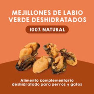 Snacks naturales para perros y gatos - Mejillones de labio verde deshidratados – 150g