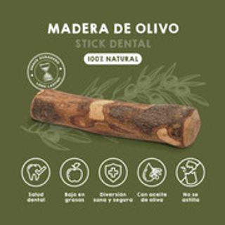 Palo de olivo natural bañado en AOVE