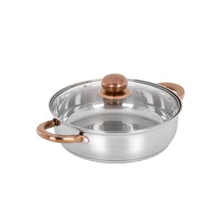 Tegame 24 cm acciaio inox - Meravigliosa con coperchio