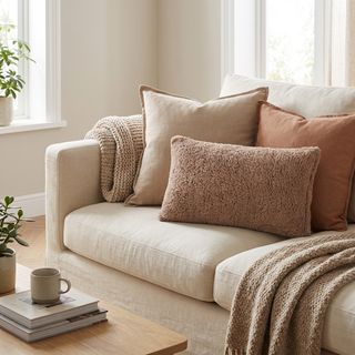 Cuscino arredo cammello  - sherpa 30x50 cm