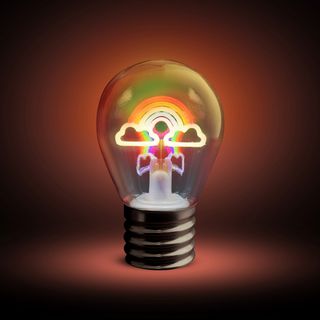 Lampadina decorativa Arcobaleno LED - ricaricabile