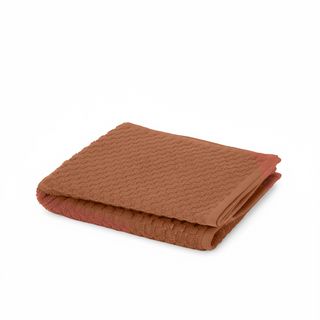 Asciugamano viso ospite cotone Pop Corn - malva scuro