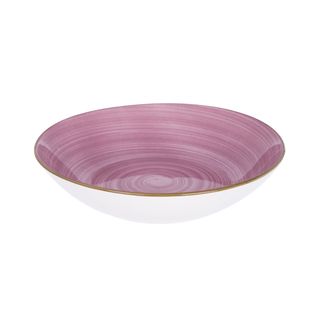 Piatto fondo porcellana viola - 20,2 cm Petali