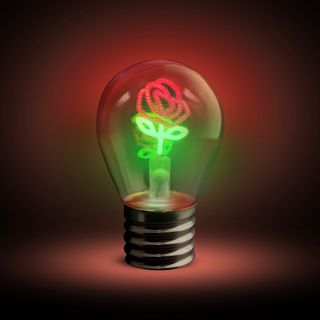 Lampadina decorativa Rosa LED - ricaricabile