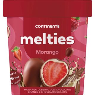 Melties de Morango Coberto com Chocolate Branco e Chocolate de Leite Continente Continente (emb. 150 gr)