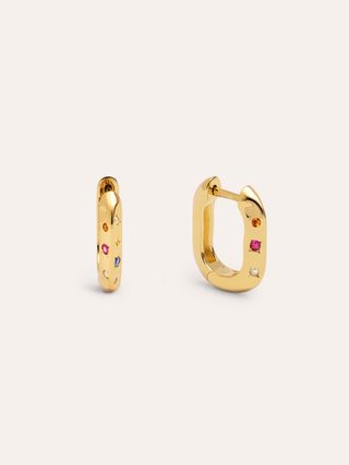 Anillo Fino Scarlett Blanco Baño Oro - 18