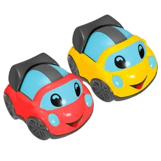Chicco Brinquedos Carro Racing Friends Turbo Ball Vermelho + Carro Amarelo 1-4Anos