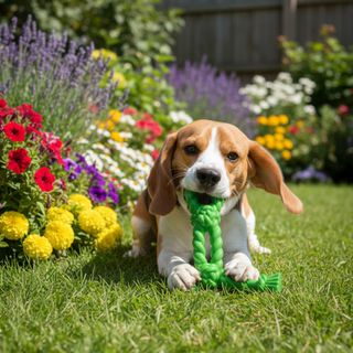 Tootoy ! Juguete de perro de goma verde