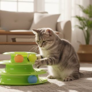 Tootoy ! Juguete de torre interactiva para gatos, verde