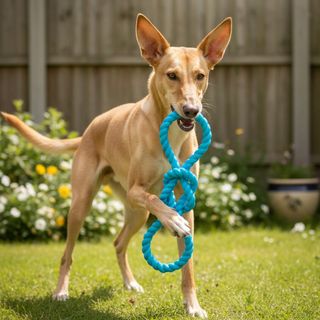 Tootoy ! Juguete de perro de goma azul