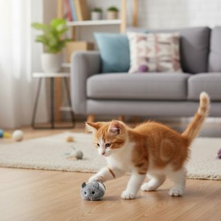 Tootoy ! Gris Kitten Mouse para gatos