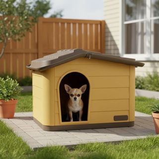 Nayeco Eco Line Casota desmontável na cor mel para cães