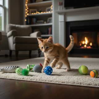 Tootoy ! Chase & Play Cat Toy Kit, 6 Juguetes