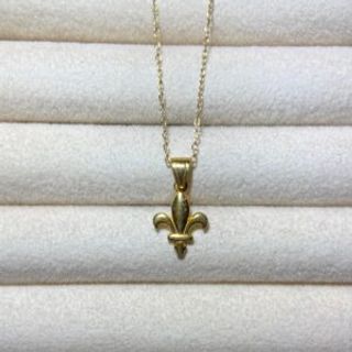 Pozlaćeni lančić sa motivom ljiljana 001