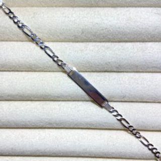 Muška dječija narukvica sa pločicom “Figaro” 01