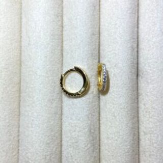 Pozlaćene manje halke sa cirkonima 04