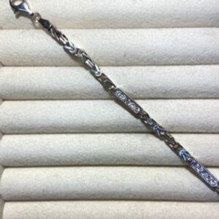 Muška Narukvica “Kraljevski vez” sa cirkonima 01