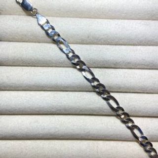 Muška narukvica izrađena u klasičnom Figaro pletivu 03