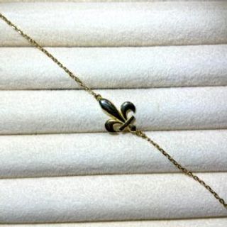 Pozlaćena narukvica ‘ljiljan’ veća