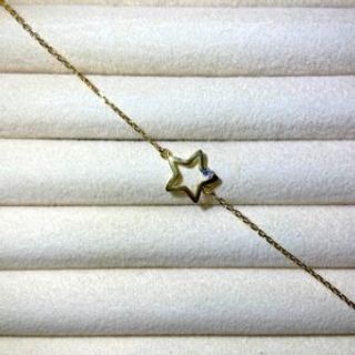 Pozlaćena narukvica sa šupljom zvijezdom