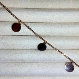 Rose gold narukvica sa 3 pločice