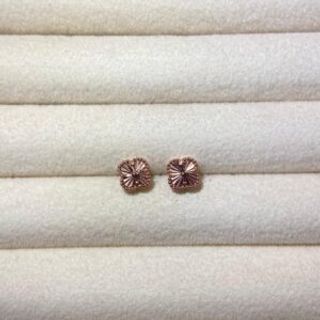 Rose Gold naušnice u obliku djeteline