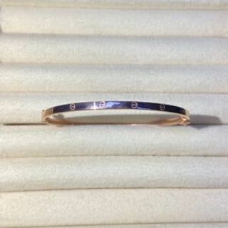 Čvrsta narukvica okrugla rose gold