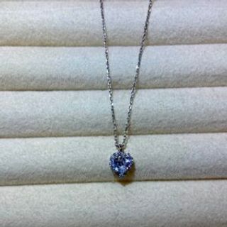 Srebreni lančić srce prozirni cirkon manji