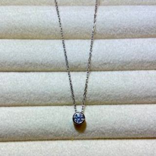 Srebreni lančić okrugli puni srednji cirkon