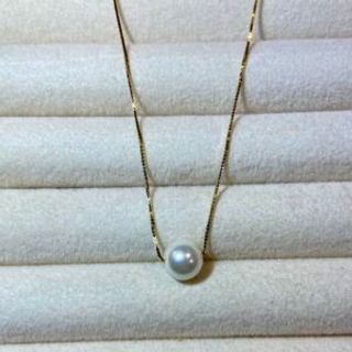 Pozlaćeni lančić srednji biser 01