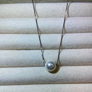 Srebreni lančić veći biser 01