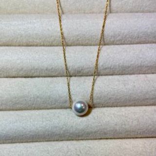 Pozlaćeni lančić srednji biser 02