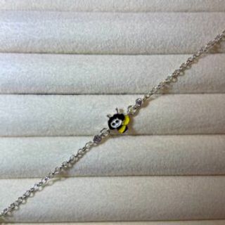 Srebrena narukvica za djevojčice-Pčela