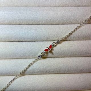 Srebrena narukvica za djevojčice-leptir 011