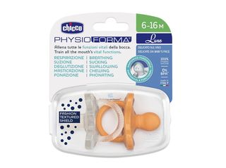 Chicco Chupeta Physio Chup Látex Luxe Laranja/cinza 6-16m 2