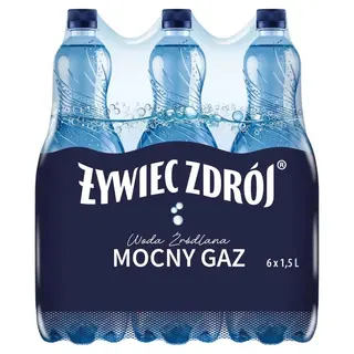 Żywiec Zdrój woda źr mocny gaz 6x1,5l