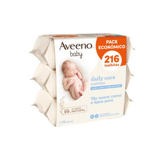 Aveeno Baby Promo Trio Económico Toalhetes Limpeza 3x72