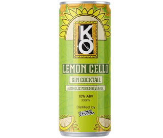 KO Lemon Cello Gin Cocktail 330ml Can