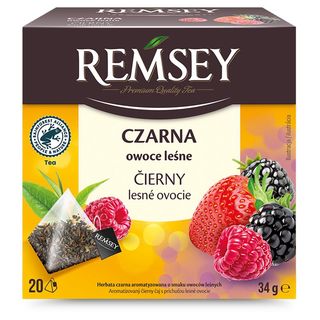 Remsey Herbata czarna owoce leśne 20 torebek 34 g