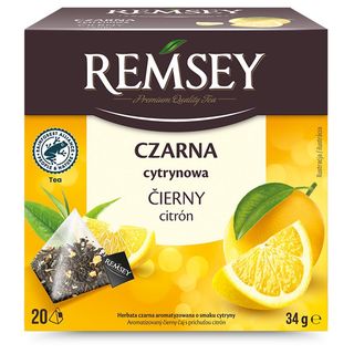 Remsey Herbata czarna cytrynowa 20 torebek 34 g