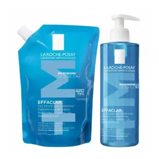Effaclar +M Promo Gel Mousse Purific 400ml + Gel Mousse Purific Rec 400ml C/ 40% Desc
