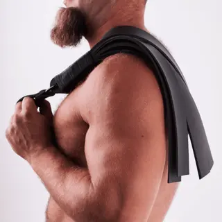 Saxos Leather Slapper Black