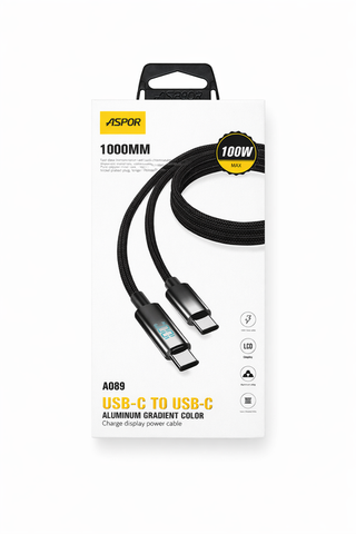 Aspor Cable USB-C to USB-C. A089PNG
