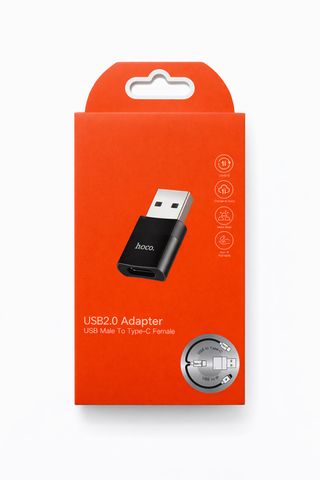 Hoco Adapter USB Male to Type-C Female