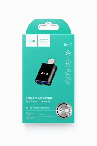 Hoco adapter Type-C Male to USB Female UA17
