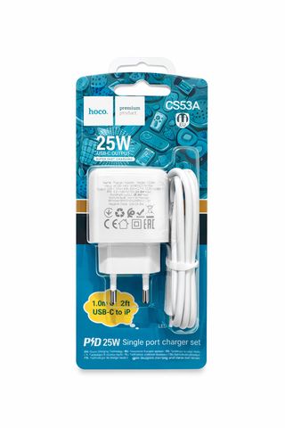 Hoco Combo charger CS53A USB-c to iP