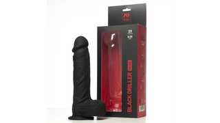 Addicted Fetish Black Driller Huge 23cm dildo AC173