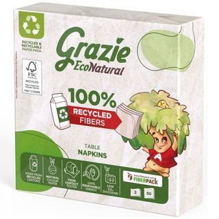 GRAZIE natural salvete 2 sloja 50 KOM